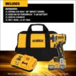 DEWALT XR 20-volt Max 1/4-in Brushless Cordless Impact Driver (Battery and Charger Included with Soft Bag) DEWALT XR 20-volt Max 1/4-in Brushless Cordless Impact Driver (Battery and Charger Included with Soft Bag)
