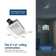 Broan PowerHeat 2-Sone 110-CFM Bright White Lighted Bathroom Fan and Heater