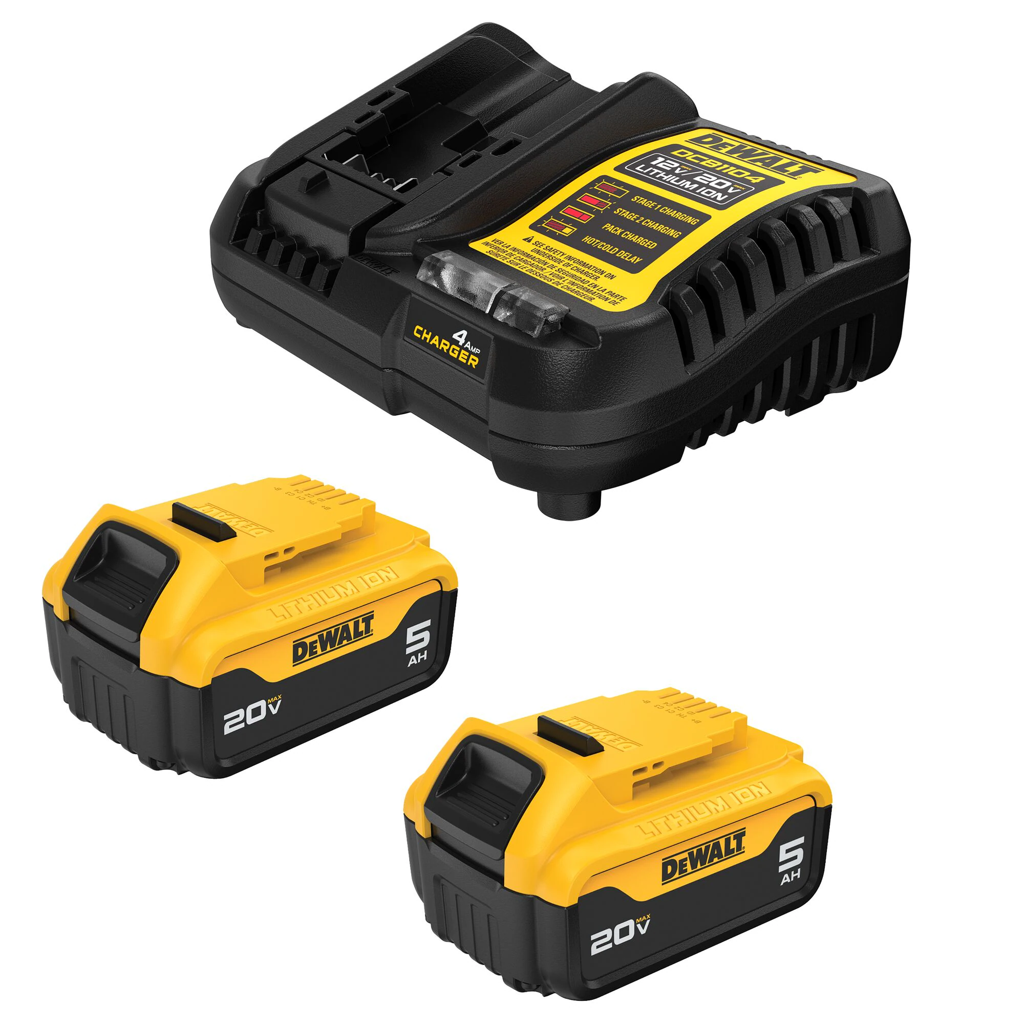 DEWALT 20-V 2-Pack Lithium-ion Battery and Charger (5 Ah) DEWALT 20-V 2-Pack Lithium-ion Battery and Charger (5 Ah)