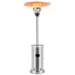 GZMR 48000-BTU Silver Stainless Steel Floorstanding Liquid Propane Patio Heater