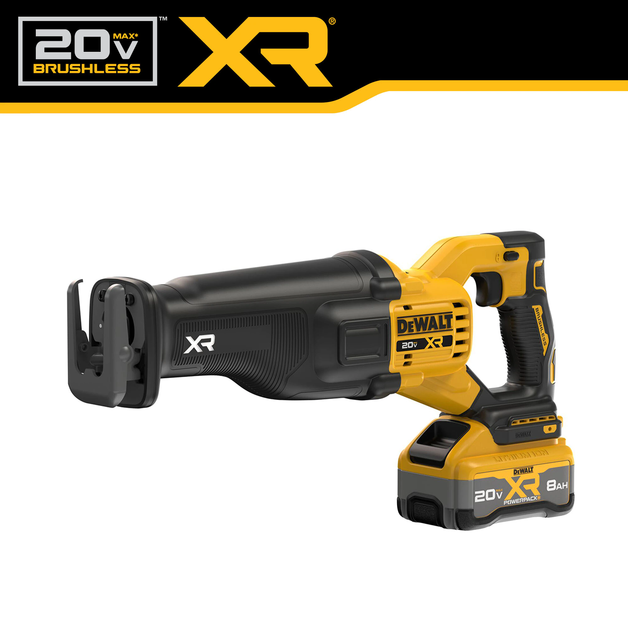 DEWALT XR 20-volt Max Variable Brushless Cordless Reciprocating Saw (Battery & Charger Included) DEWALT XR 20-volt Max Variable Brushless Cordless Reciprocating Saw (Battery & Charger Included) - Image 9