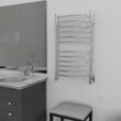 Amba Products Polished Stainless Hardwired Wall Mount Towel Warmer 24.5-in x 5.75-in x 41-in