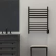 Amba Products Matte Black Hardwired Wall Mount Towel Warmer 25-in x 4.75-in x 32-in