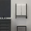 Amba Products Matte Black Hardwired Wall Mount Towel Warmer 25-in x 4.75-in x 32-in