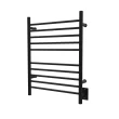 Amba Products Matte Black Hardwired Wall Mount Towel Warmer 25-in x 4.75-in x 32-in