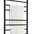 ANZZI Matte Black Plug-in Wall Mount Towel Warmer 23.75-in x 9.5-in x 39-in