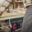 Bosch 10-in 15-Amp 12-Volt Corded Portable Jobsite Table Saw with Foldable Rolling Stand