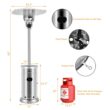 GZMR 48000-BTU Silver Stainless Steel Floorstanding Liquid Propane Patio Heater