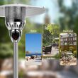 GZMR 48000-BTU Silver Stainless Steel Floorstanding Liquid Propane Patio Heater