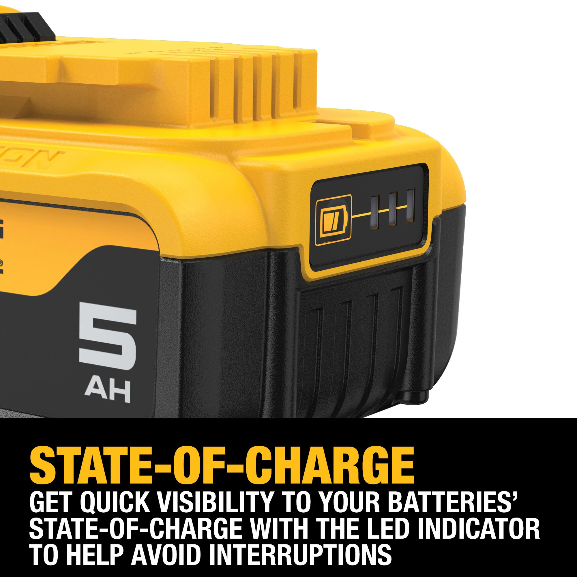 DEWALT 20-V 2-Pack Lithium-ion Battery and Charger (5 Ah) DEWALT 20-V 2-Pack Lithium-ion Battery and Charger (5 Ah) - Image 8