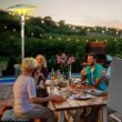 Four Seasons Courtyard 40000-BTU Bronze Stainless Steel Floorstanding Liquid Propane Patio Heater
