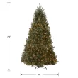 National Tree Company 7.5-ft Dunhill Fir Pre-lit Artificial Christmas Tree with White Incandescent Lights