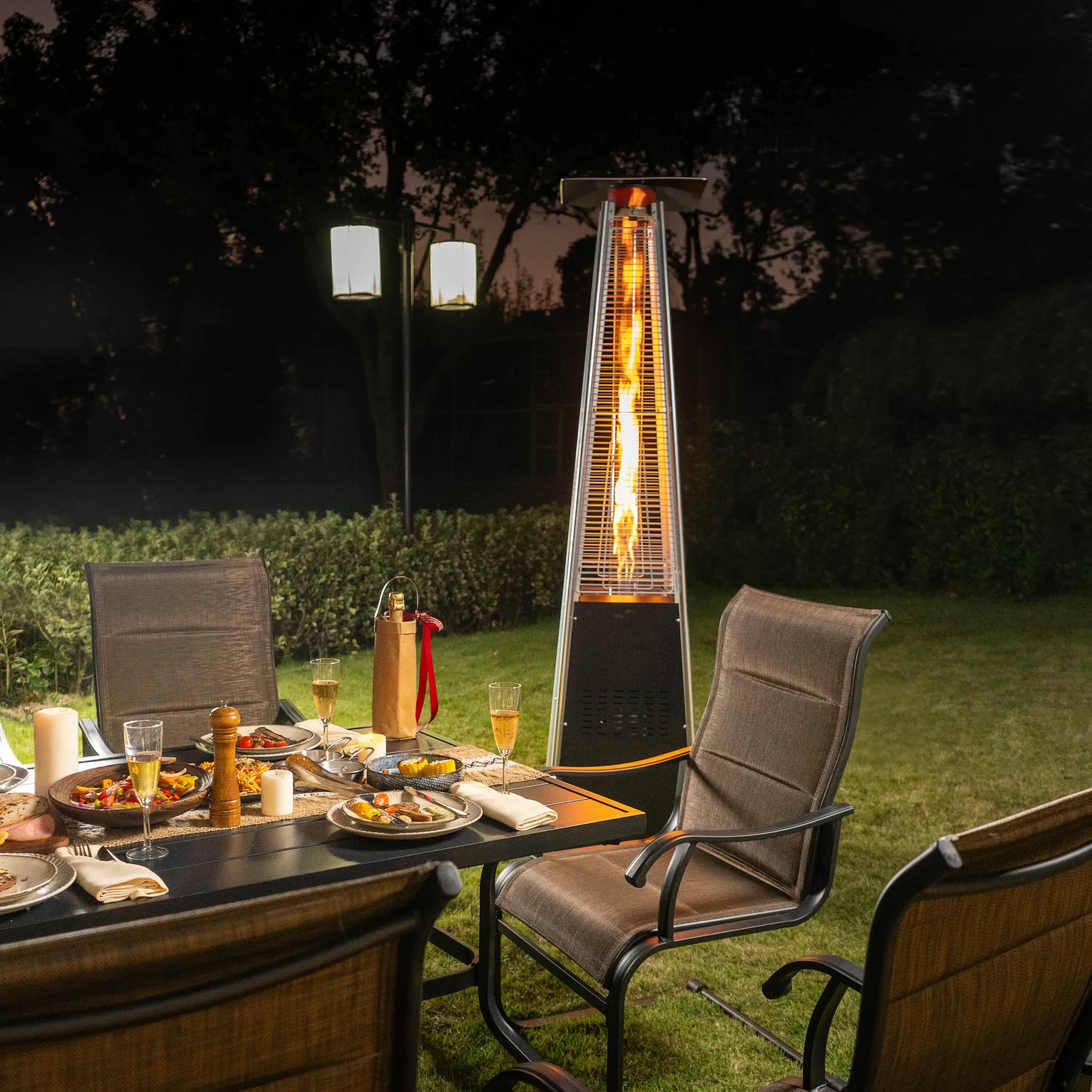 Nuu Garden 48000-BTU Black Steel Floorstanding Liquid Propane Patio Heater Nuu Garden 48000-BTU Black Steel Floorstanding Liquid Propane Patio Heater - Image 8