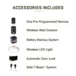 Genie Wall Mount Direct Drive Garage Door Opener Battery Back-up LED Light