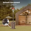 Mondawe 48000-BTU Brown Stainless Steel Floorstanding Liquid Propane Patio Heater Mondawe 48000-BTU Brown Stainless Steel Floorstanding Liquid Propane Patio Heater
