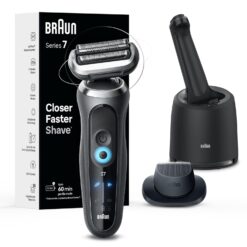 Braun Series 7 Wet/Dry Electric Shaver with Smart Center - Grey