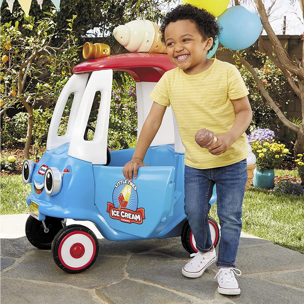 Little Tikes Cozy Ice Cream Truck, Coupe Ride On Car, Kid and Parent Powered, Truck Music, Including Accessories Little Tikes Cozy Ice Cream Truck, Coupe Ride On Car, Kid and Parent Powered, Truck Music, Including Accessories - Image 4