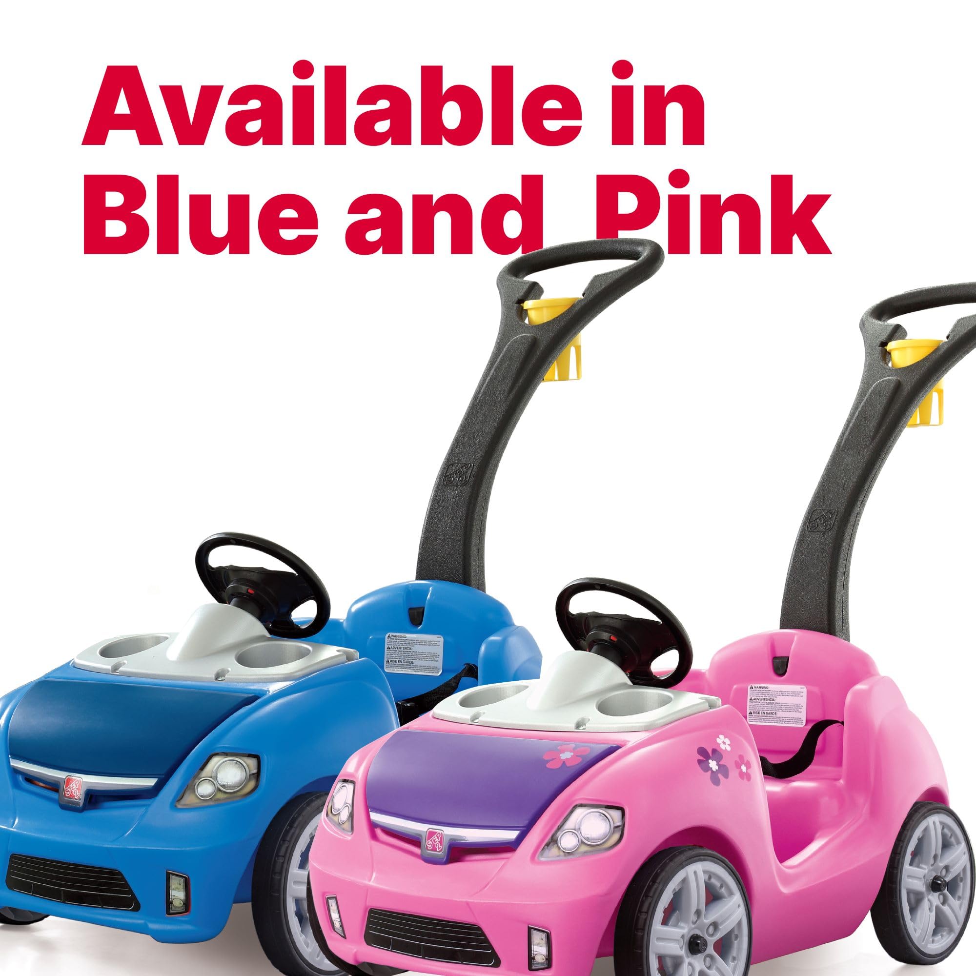 Step2 Whisper Ride II Ride On Push Toy Car, Pink – Ride On Car with Included Seat Belt, Easy Storage and Transport Step2 Whisper Ride II Ride On Push Toy Car, Pink – Ride On Car with Included Seat Belt, Easy Storage and Transport - Image 2