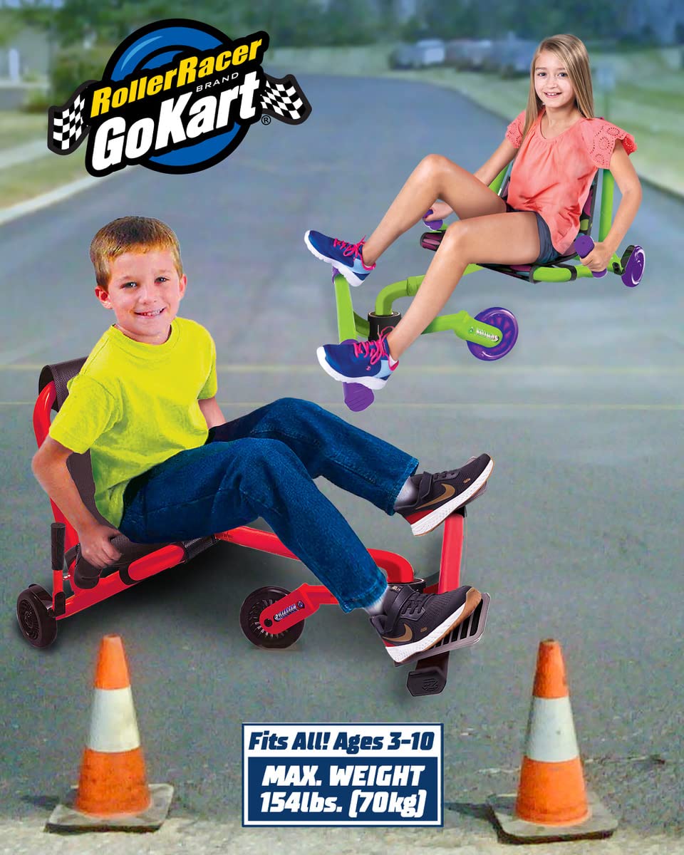 Go Kart, Swing Side-to-Side for Amazing Ride, Powered by Zig-Zag Motion, Rides on Any Hard Surface (Indoors and Outdoors) Go Kart, Swing Side-to-Side for Amazing Ride, Powered by Zig-Zag Motion, Rides on Any Hard Surface (Indoors and Outdoors) - Image 3