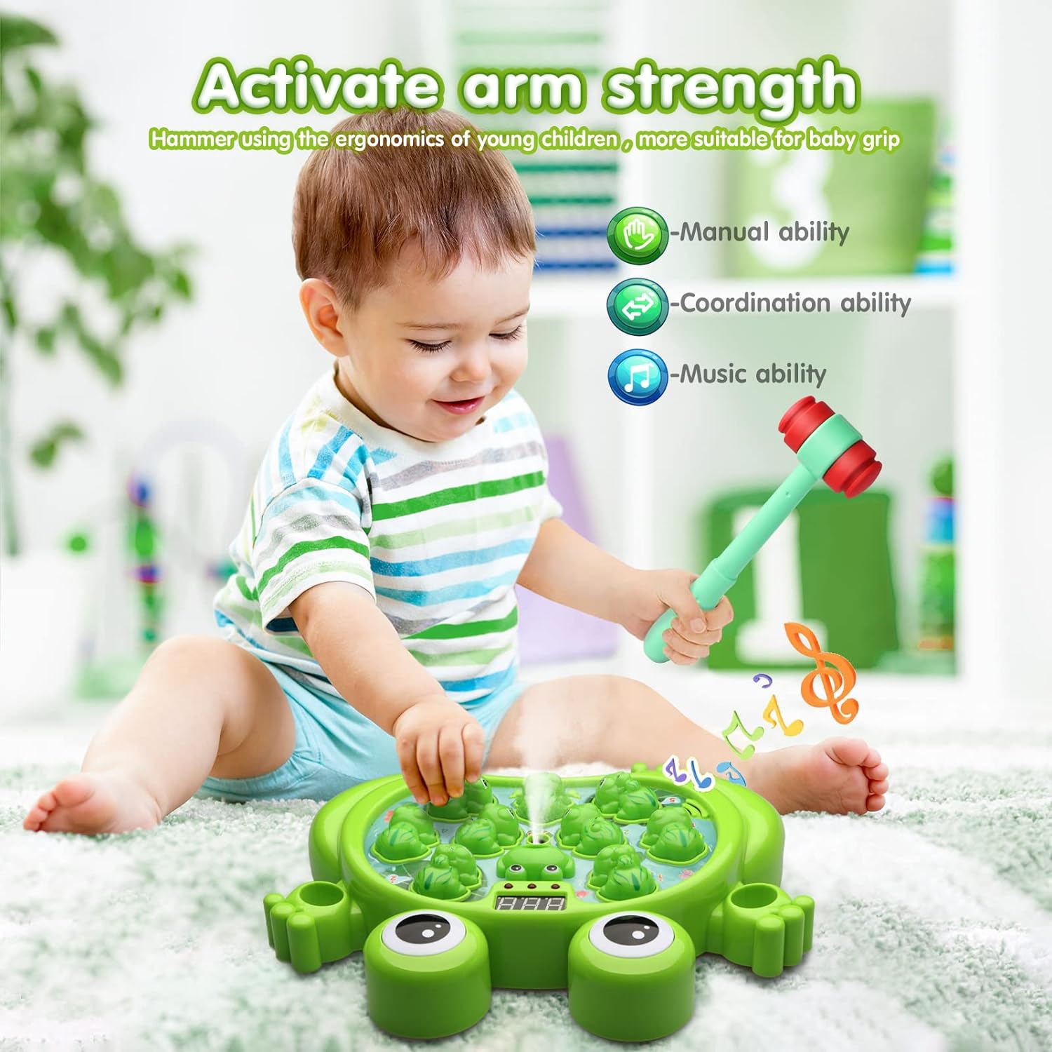 HopeRock Toys for 2 3 4 5 Year Old Boy, Toddler Toys Age 2-4, Whack A Frog Game HopeRock Toys for 2 3 4 5 Year Old Boy, Toddler Toys Age 2-4, Whack A Frog Game - Image 5