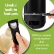 Hamilton Beach Smooth Touch Electric Automatic Can Opener Easy Push Down Lever, For All Standard-Size and Pop-Top, Black