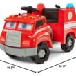 Kid Trax Real Rigs Toddler Fire Truck Interactive Ride On Toy, Kids Ages 1.5-4 Years, 6 Volt Battery and Charger, Sound Effects, Red, Large Kid Trax Real Rigs Toddler Fire Truck Interactive Ride On Toy, Kids Ages 1.5-4 Years, 6 Volt Battery and Charger, Sound Effects, Red, Large