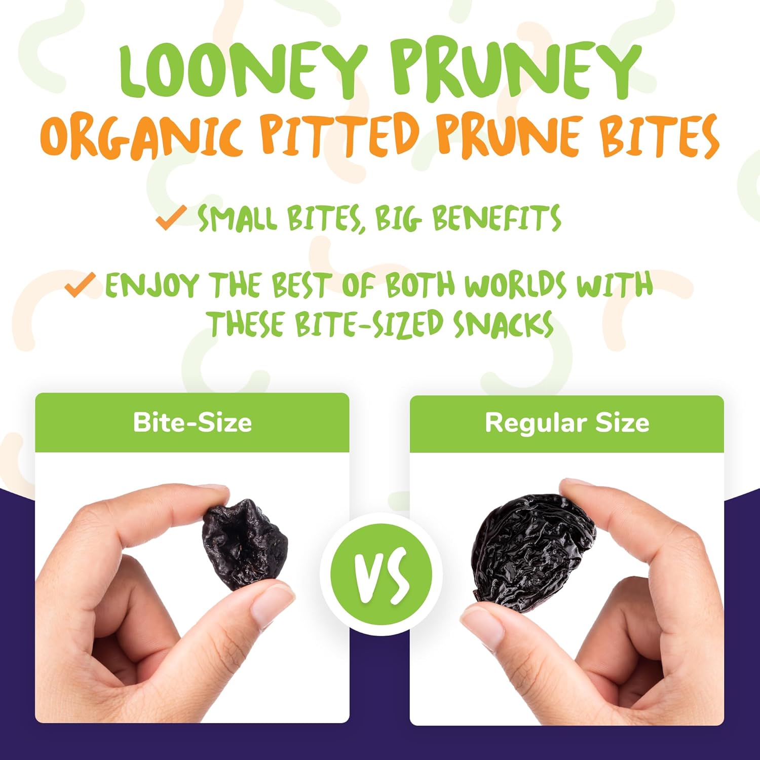 Looney Pruney Organic Pitted Dried Prunes for the Entire Family, No Added Sugar & No Preservatives (6 pack) Looney Pruney Organic Pitted Dried Prunes for the Entire Family, No Added Sugar & No Preservatives (6 pack) - Image 2