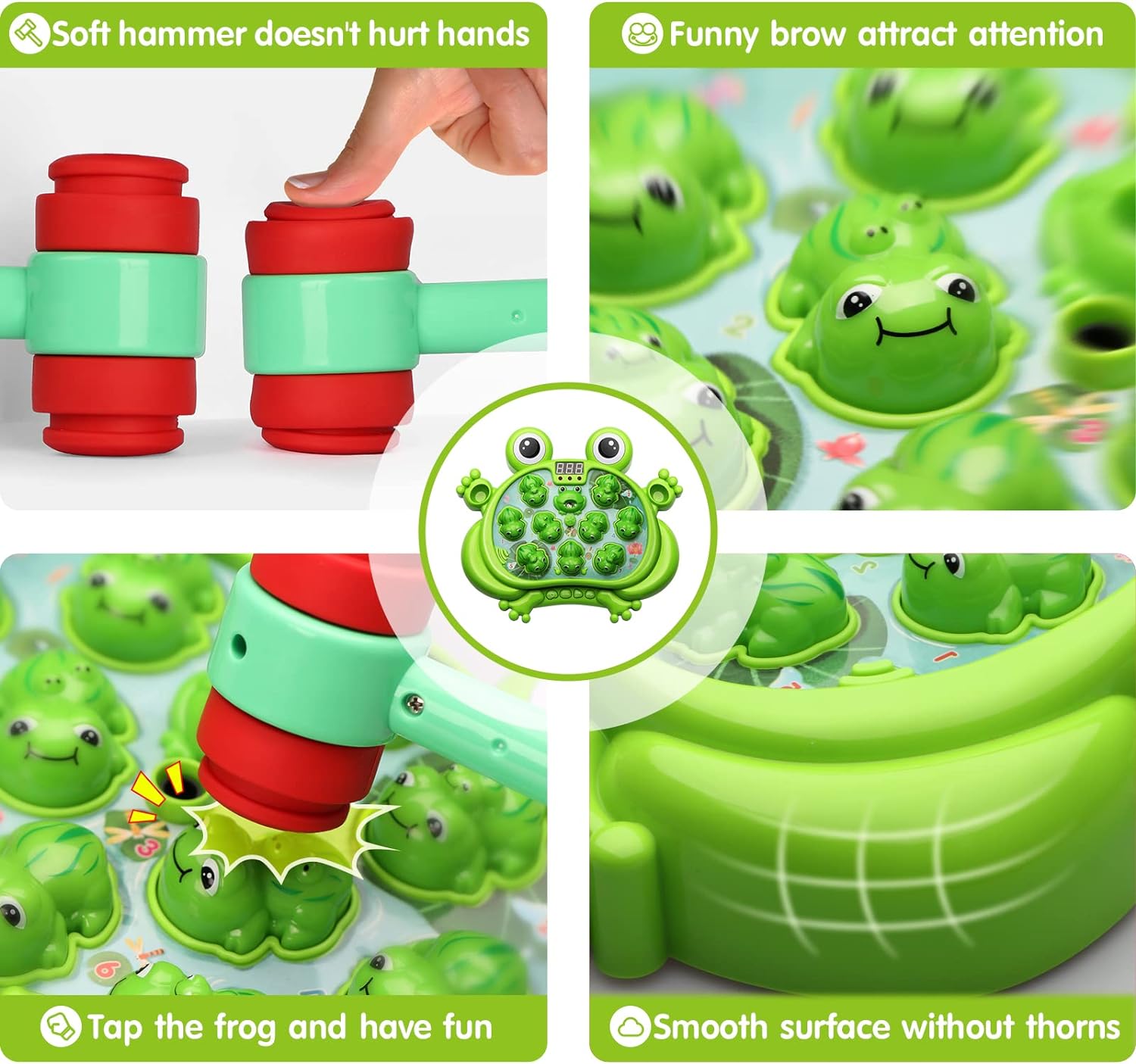 HopeRock Toys for 2 3 4 5 Year Old Boy, Toddler Toys Age 2-4, Whack A Frog Game HopeRock Toys for 2 3 4 5 Year Old Boy, Toddler Toys Age 2-4, Whack A Frog Game - Image 4