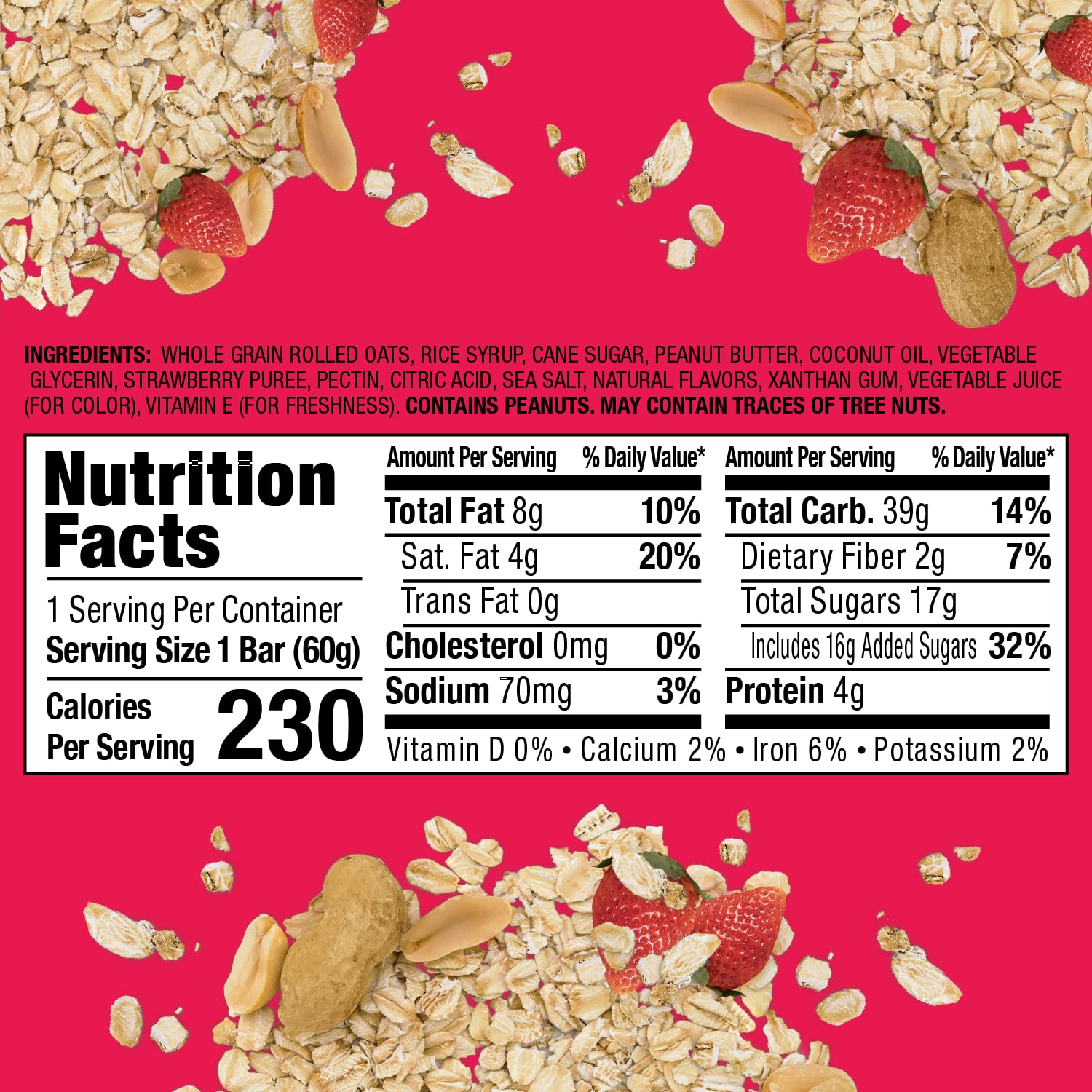 Bobo's Peanut Butter & Strawberry Jelly Oat Snack, 24 Count, Healthy Everyday Snack, a Satisfying Treat that Provides a Quick Energy Boost Bobo's Peanut Butter & Strawberry Jelly Oat Snack, 24 Count, Healthy Everyday Snack, a Satisfying Treat that Provides a Quick Energy Boost - Image 4