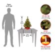 National Tree Company Pre-lit Artificial Mini Christmas Tree | Includes Small Lights and Cloth Bag Base | Majestic Fir - 2 ft
