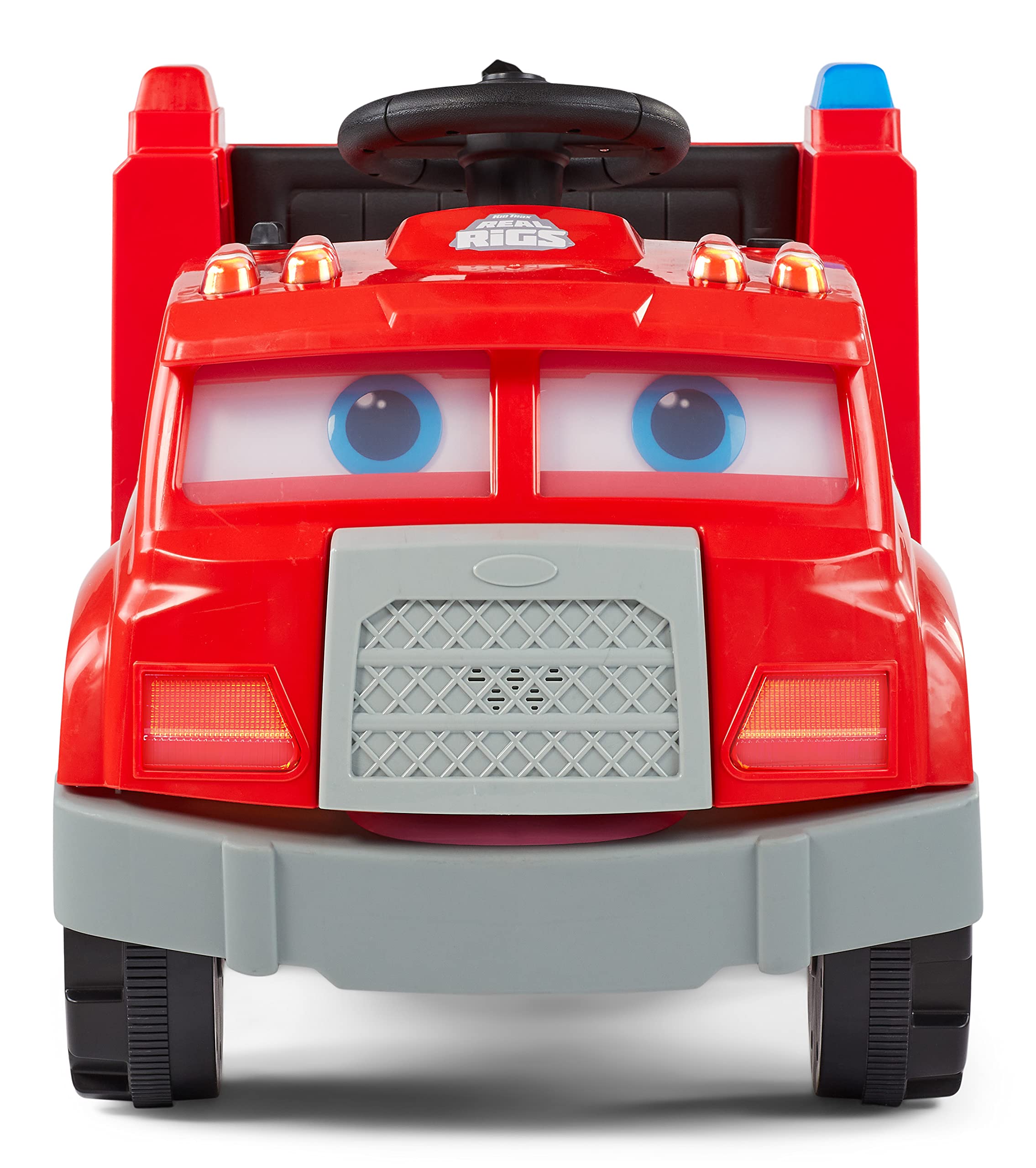 Kid Trax Real Rigs Toddler Fire Truck Interactive Ride On Toy, Kids Ages 1.5-4 Years, 6 Volt Battery and Charger, Sound Effects, Red, Large Kid Trax Real Rigs Toddler Fire Truck Interactive Ride On Toy, Kids Ages 1.5-4 Years, 6 Volt Battery and Charger, Sound Effects, Red, Large - Image 6