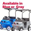 Step2 Side-by-Side Push Around SUV, Kids Push Car, 2 Seats, Stroller Substitute, Includes Seat Belts & Horns, Blue