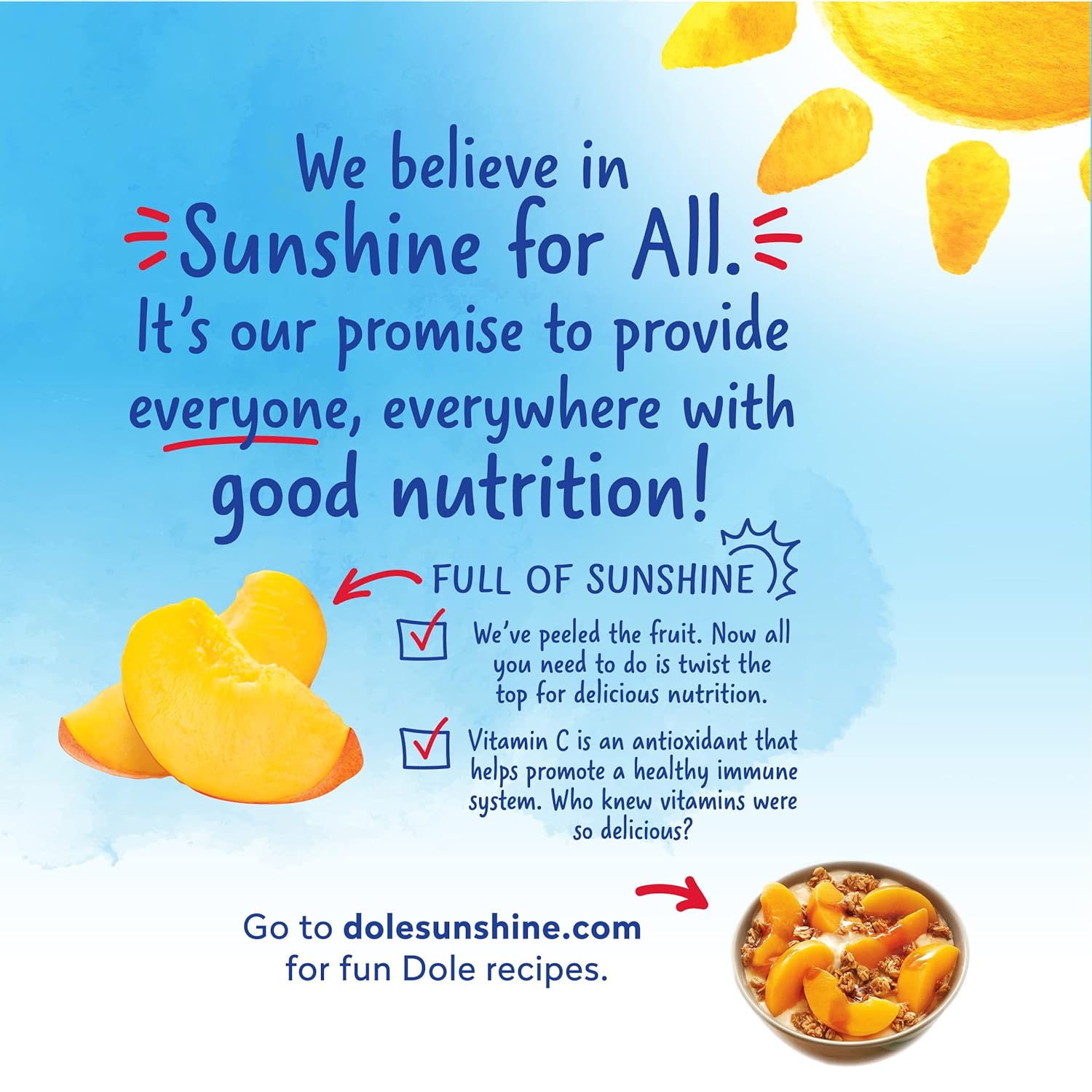 Dole Fruit Jars, Yellow Cling Sliced Peaches in 100% Fruit Juice, Gluten Free, Pantry Staples, 23.5 Oz Resealable Jars, (Pack of 8) Dole Fruit Jars, Yellow Cling Sliced Peaches in 100% Fruit Juice, Gluten Free, Pantry Staples, 23.5 Oz Resealable Jars, (Pack of 8) - Image 4