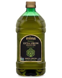Mina Olive Oil Extra Virgin 68 Fl Oz, New Harvest, Polyphenol Rich Olive Oil for Cooking, Moroccan Extra Virgin Olive Oil, 2 L