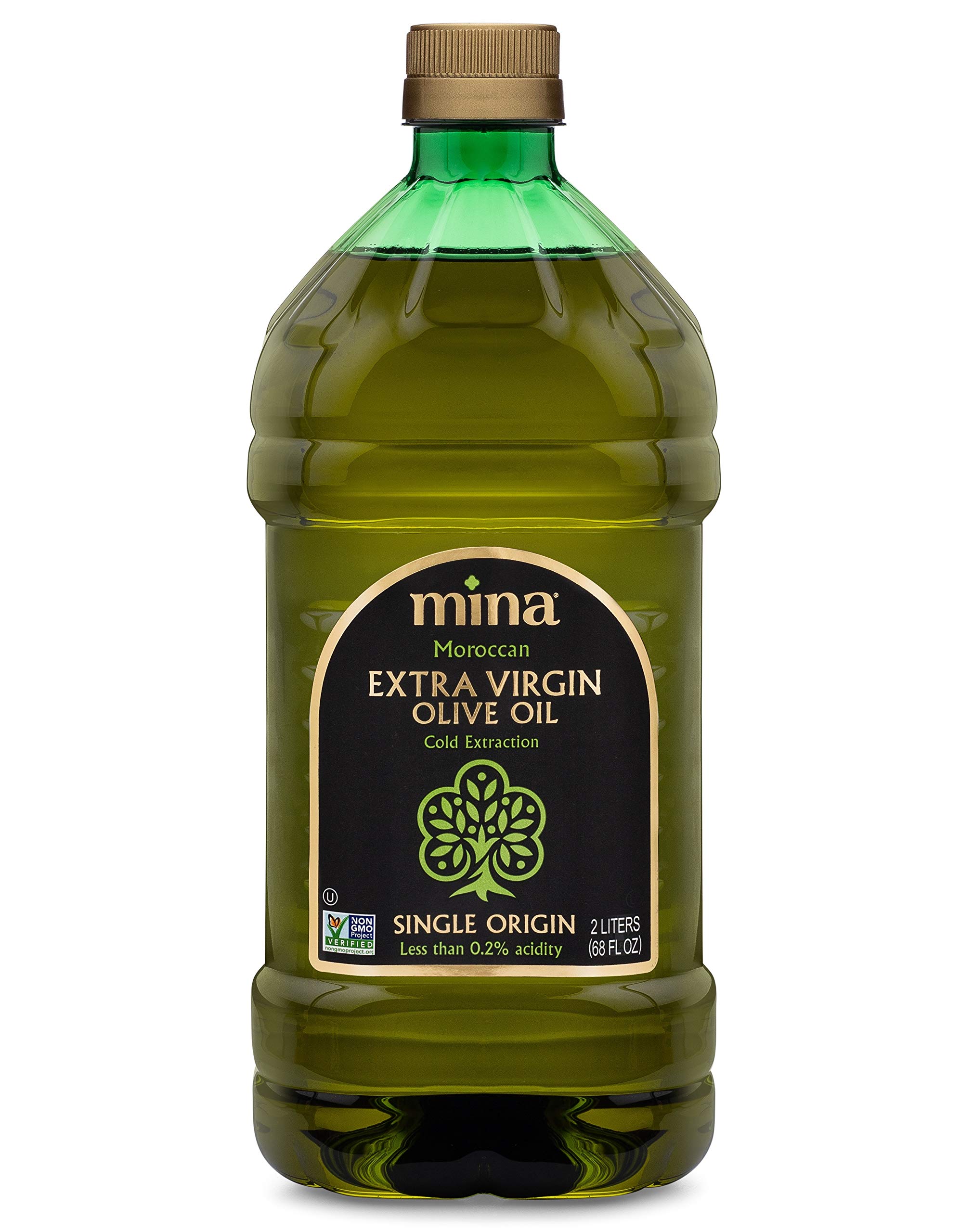 Mina Olive Oil Extra Virgin 68 Fl Oz, New Harvest, Polyphenol Rich Olive Oil for Cooking, Moroccan Extra Virgin Olive Oil, 2 L Mina Olive Oil Extra Virgin 68 Fl Oz, New Harvest, Polyphenol Rich Olive Oil for Cooking, Moroccan Extra Virgin Olive Oil, 2 L