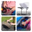 Step2 Side-by-Side Push Around SUV, Kids Push Car, 2 Seats, Stroller Substitute, Includes Seat Belts & Horns, Blue
