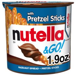 Nutella & GO! Bulk 24 Pack, Hazelnut and Cocoa Spread with Pretzel Sticks, Stocking Stuffers, Snack Cups, 1.9 oz Each​