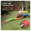 Step2 Up & Down Roller Coaster Kids Ride On Toy, Push Car, Indoor/Outdoor Playset, Multicolor