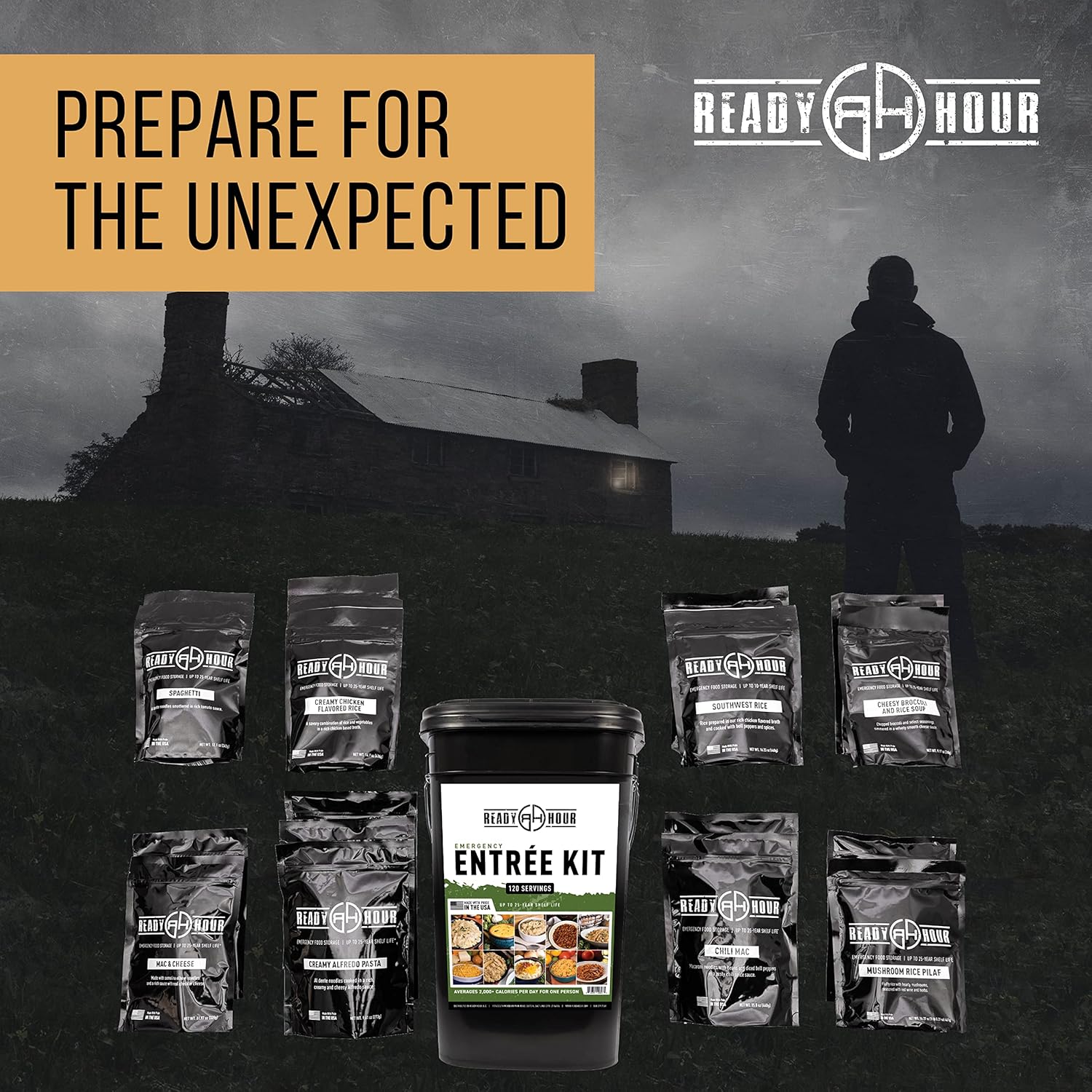 Ready Hour Emergency Meal Entrées, Real Non-Perishable Meals, 25-Year Shelf Life, Portable Flood-Safe Container, 120 Servings Ready Hour Emergency Meal Entrées, Real Non-Perishable Meals, 25-Year Shelf Life, Portable Flood-Safe Container, 120 Servings - Image 7