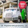 Kid Trax Real Rigs Toddler Recycling Truck Interactive Ride On Toy, Kids Ages 1.5-4 Years, 6 Volt Battery and Charger, Green Kid Trax Real Rigs Toddler Recycling Truck Interactive Ride On Toy, Kids Ages 1.5-4 Years, 6 Volt Battery and Charger, Green