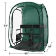 WeatherPod by Under the Weather MyPod 2XL 2-Person Pop-Up Tent, Hunter Green