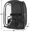 WeatherPod by Under the Weather MyPod 2XL 2-Person Pop-Up Tent, Black