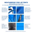 WeatherPod by Under the Weather MyPod 2XL 2-Person Pop-Up Tent, Red