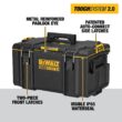 DEWALT DWST08165005020 TOUGHSYSTEM 2.0 22 in. Small Tool Box, TOUGHSYSTEM 2.0 24 in. Mobile Tool Box, 22 in. Medium Tool Box and Deep Tool Tray