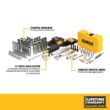 DEWALT DWMT73801 1/4 in. x 3/8 in. Drive Polished Chrome Mechanics Tool Set (108-Piece)