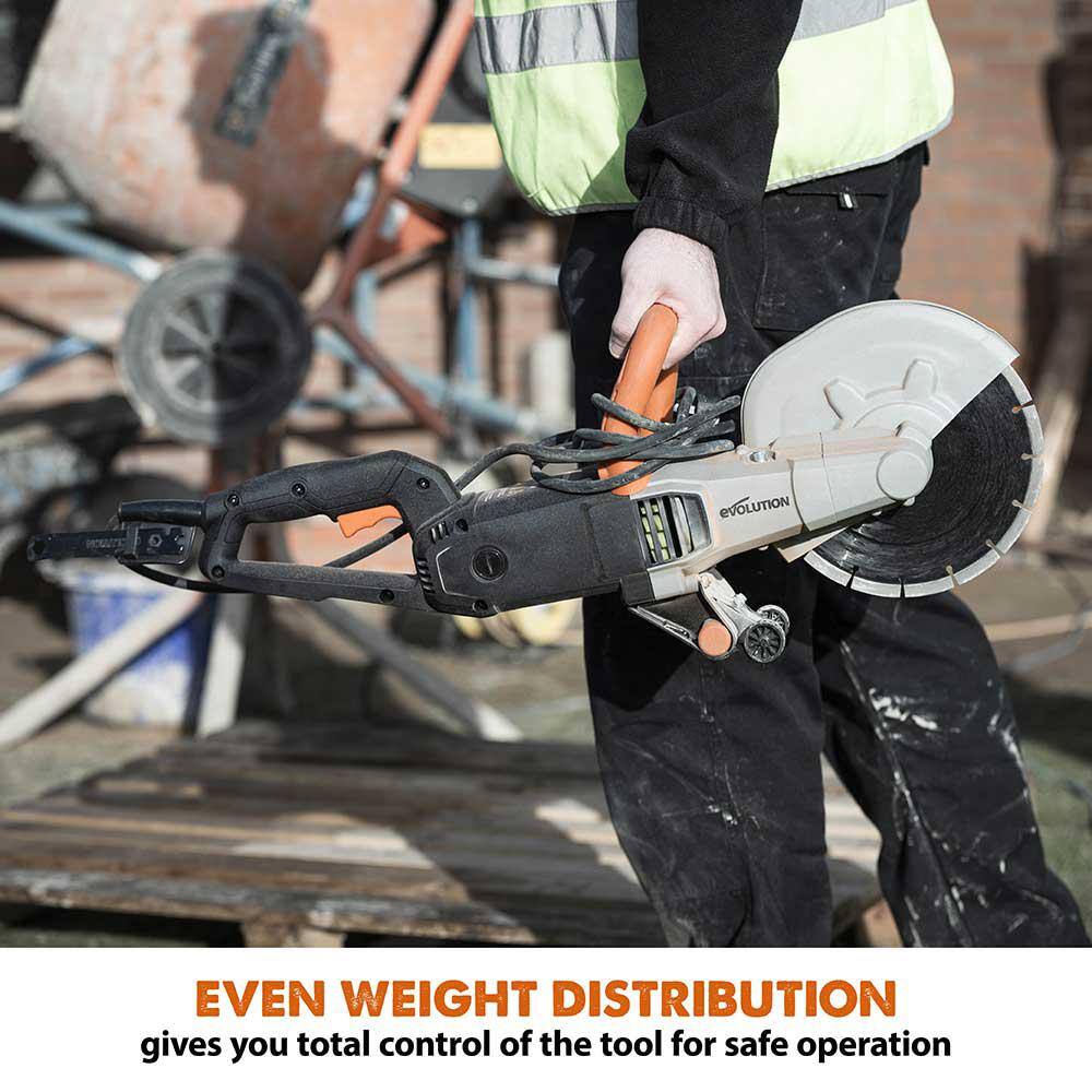 Evolution Power Tools R230DCT 9 in. Electric Concrete Saw Evolution Power Tools R230DCT 9 in. Electric Concrete Saw - Image 4