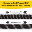 Pocket Hose Copper Bullet Expandable Garden Hose 50 FT with Thumb Spray Nozzle