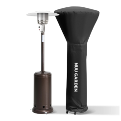 Nuu Garden 46000-BTU Brown Stainless Steel Floorstanding Liquid Propane Patio Heater
