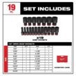 Milwaukee SHOCKWAVE 1/2 in. Drive SAE 6 Point Impact Socket Set (19-Piece)