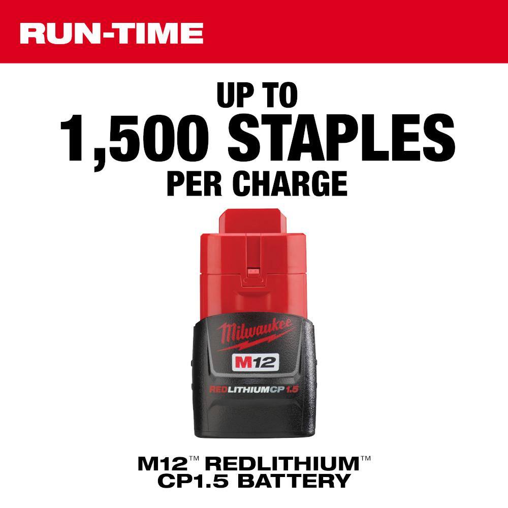 Milwaukee M12 12-Volt Lithium-Ion Cordless 3/8 in. Crown Stapler (Tool-Only) Milwaukee M12 12-Volt Lithium-Ion Cordless 3/8 in. Crown Stapler (Tool-Only) - Image 4